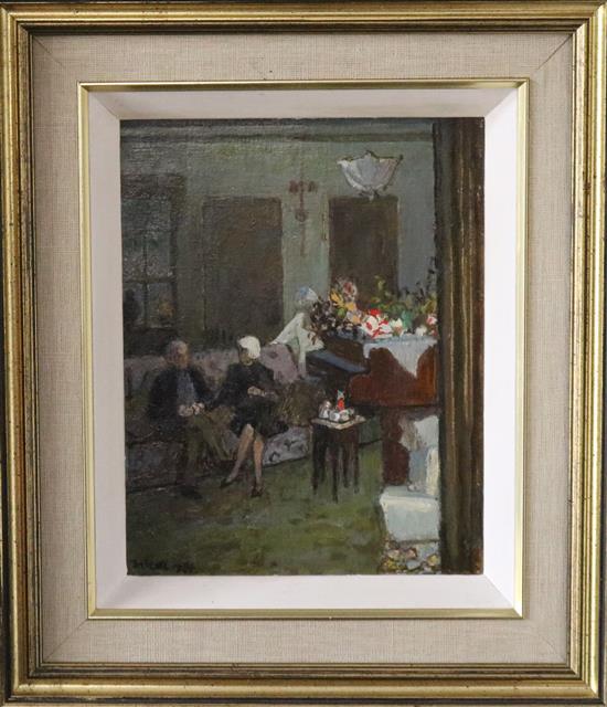 Charles James McCall (1907-1989), oil on board, Afternoon at Bromley